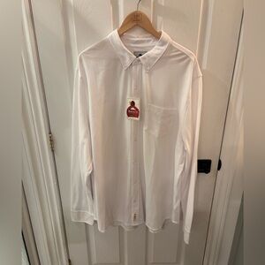 Roots White Casual Button Down Shirt